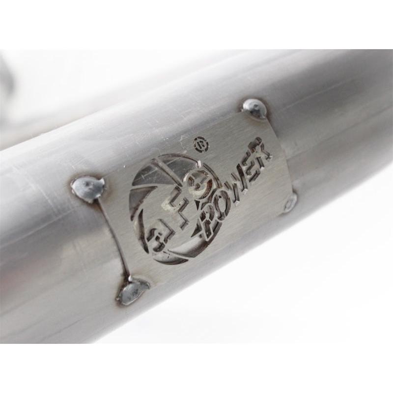 aFe Power Twisted Steel Y-Pipe Stainless Steel 2.5in 12-14 Jeep Wrangler V6 3.6L-SR1 Performance