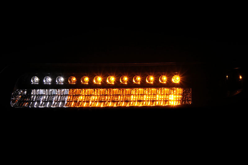 ANZO 1999-2002 Chevrolet Silverado 1500 LED Parking Lights Black w/ Amber Reflector-SR1 Performance