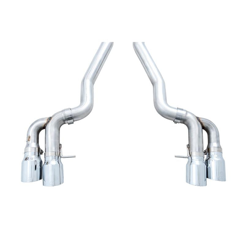 AWE Tuning 18-19 BMW M5 (F90) 4.4T AWD Cat-back Exhaust - Track Edition (Chrome Silver Tips)-SR1 Performance