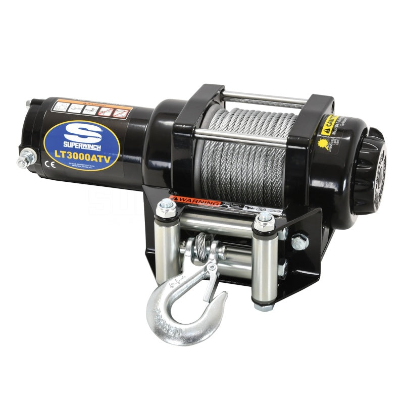 Superwinch 3000 LBS 12V DC 3/16in x 50ft Steel Rope LT3000 Winch-SR1 Performance