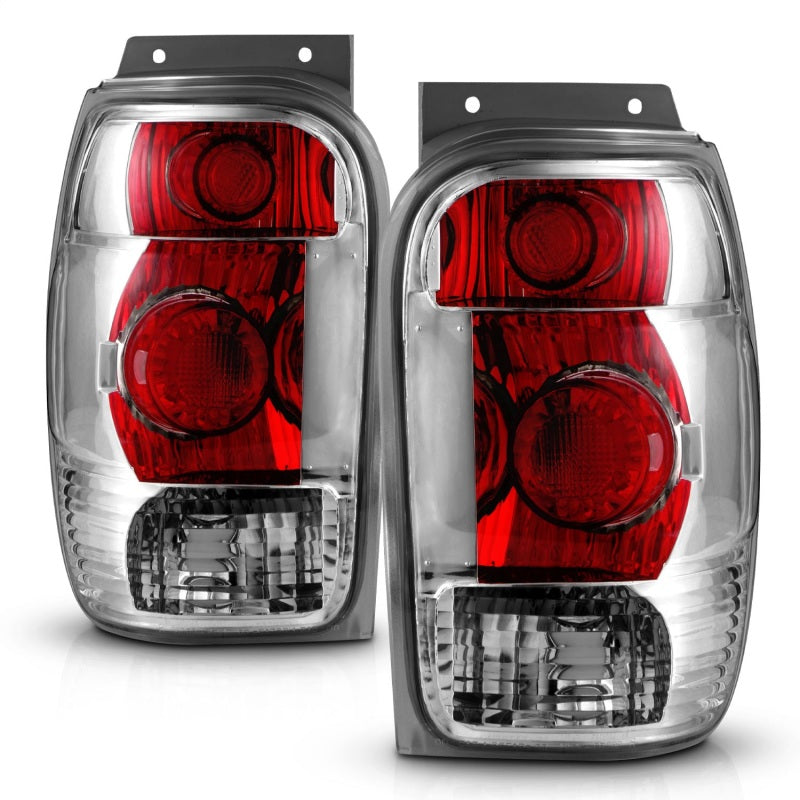 ANZO 1998-2001 Ford Explorer Taillights Chrome-SR1 Performance