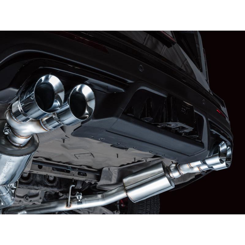 AWE Tuning 2020+ Ford Explorer ST Touring Edition Exhaust w/ Chrome Silver Tips-SR1 Performance