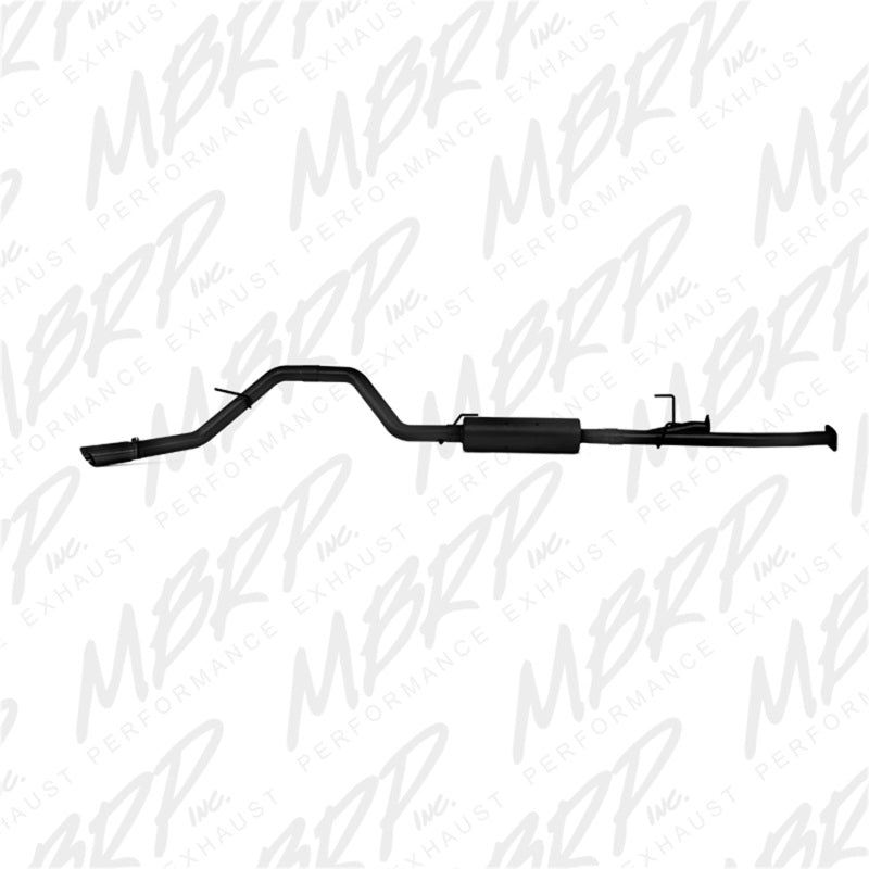 MBRP 2009-2014 Toyota Tundra 5.7L EC-Std. & SB/CC-SB 3in Cat-Back Single Side AL - Black-SR1 Performance