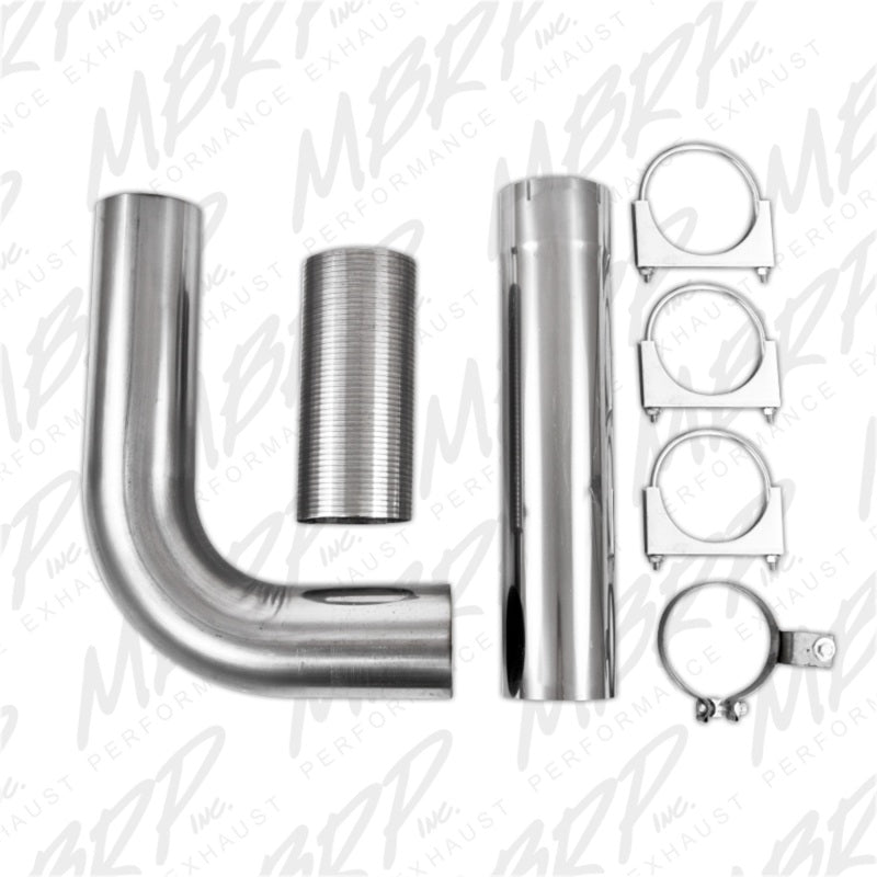 MBRP Universal Full Size Pickup Single Stack 5in Kit AL-SR1 Performance