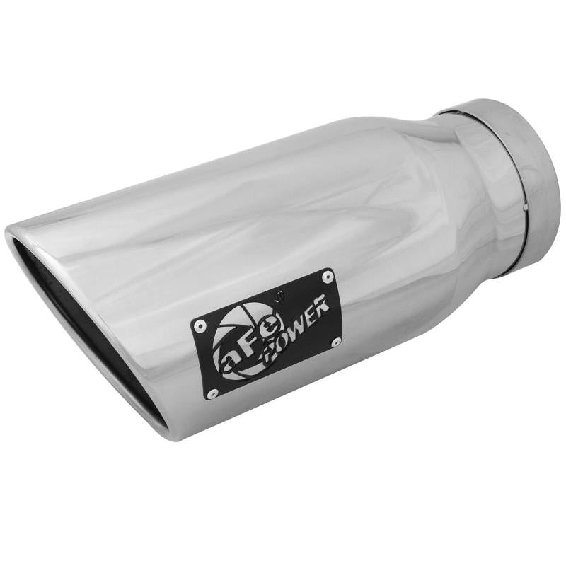 aFe MACH Force-Xp 5in Inlet x 7in Outlet x 15in length 304 Stainless Steel Exhaust Tip-SR1 Performance
