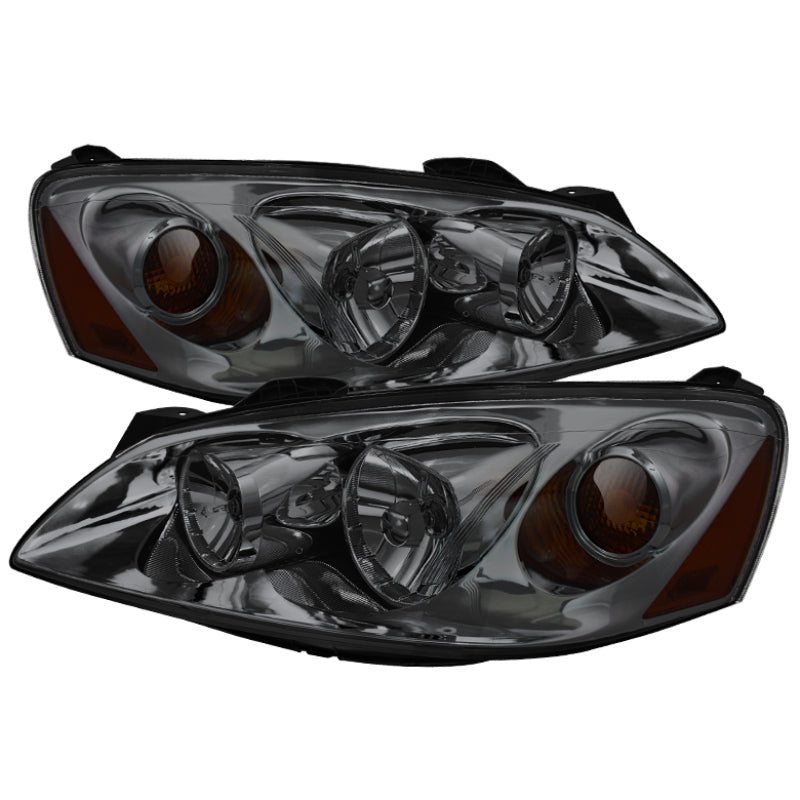 Xtune Pontiac G6 05-10 (09-10 Fit w/Amber Turn Signal) Crystal Headlights Smoke HD-JH-PG605-AM-SM-SR1 Performance