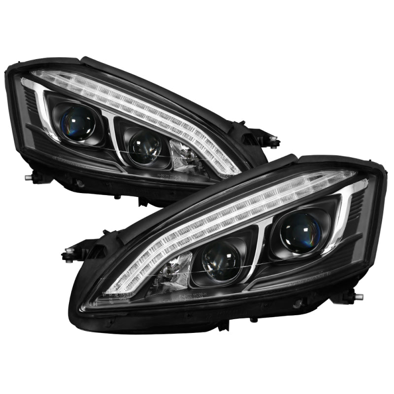 Spyder Mercedes W221 S Class 07-09 Headlights - HID Model Only - Black PRO-YD-MBW22107-HID-DRL-BK-SR1 Performance