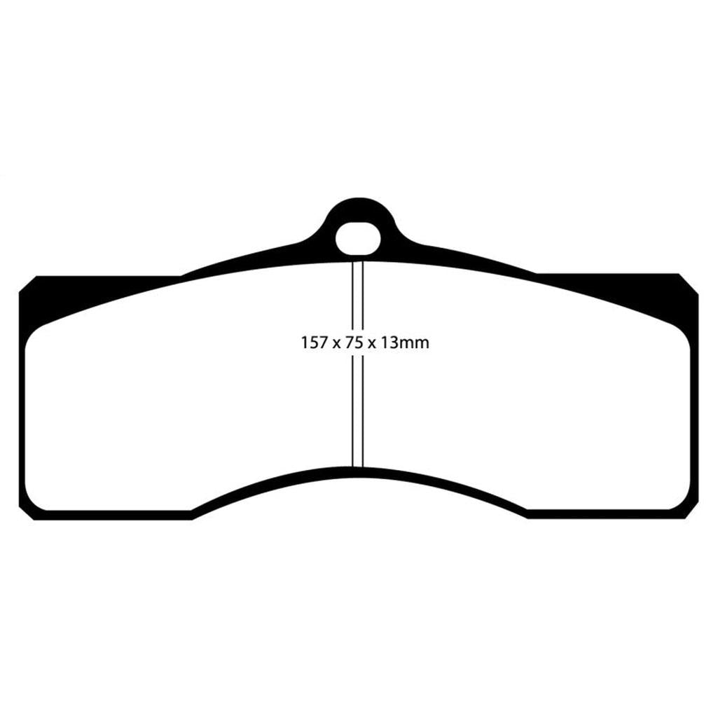 EBC Yellowstuff Front Brake Pads for Chevrolet Corvette and Camaro - High-Performance Street and Track Use