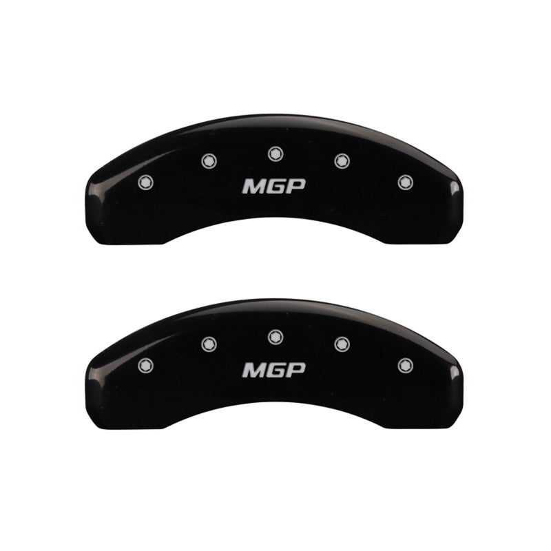 MGP 4 Caliper Covers Engraved Front & Rear MGP Black finish silver-SR1 Performance