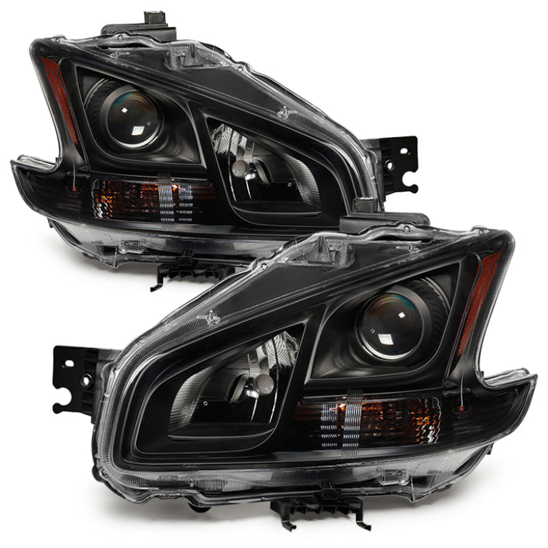 xTune 09-14 Nissan Maxima Halogen ONLY (No HID) OEM Style Headlights - Black HD-JH-NM09-AM-BK-SR1 Performance