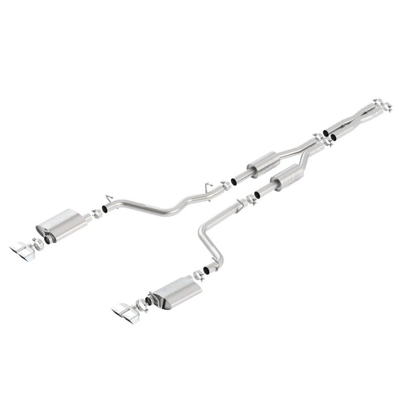 Borla 09-14 Dodge Challenger R/T 5.7L RWD 2Dr. 2.5in. ATAK CB Exhaust - Dual Split Rear Exit-SR1 Performance