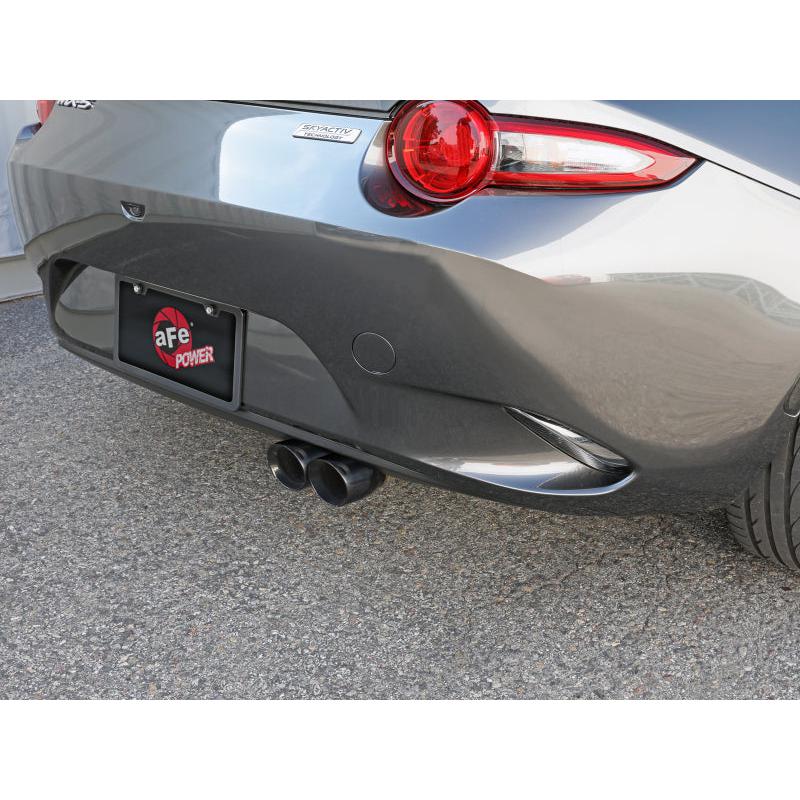 aFe Takeda 2-1/2in SS-304 Cat-Back Exhausts w/ Polished Tip 16-19 Mazda MX-5 Miata ND 2.0T-SR1 Performance
