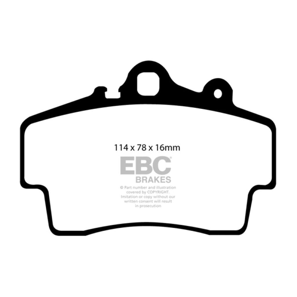 EBC Bluestuff NDX Full Race Brake Pads for Porsche Boxster and Cayman (Part Number DP51207NDX)