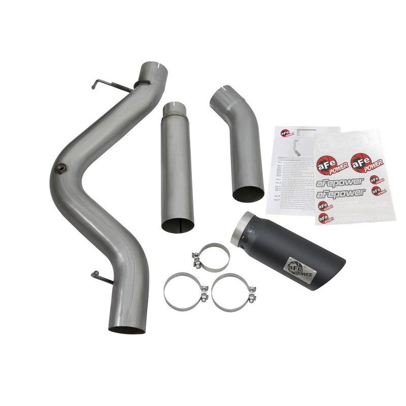 aFe LARGE Bore HD 5in Exhausts DPF-Back SS w/ Black Tips 16-17 GM Diesel Truck V8-6.6L (td) LML/L5P-SR1 Performance