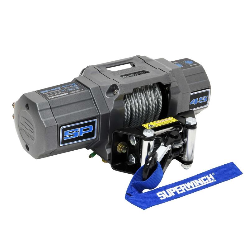 Superwinch 4500 LBS 12V DC 15/64in x 40ft Steel Rope Roller Fairlead SP 45 Winch-SR1 Performance