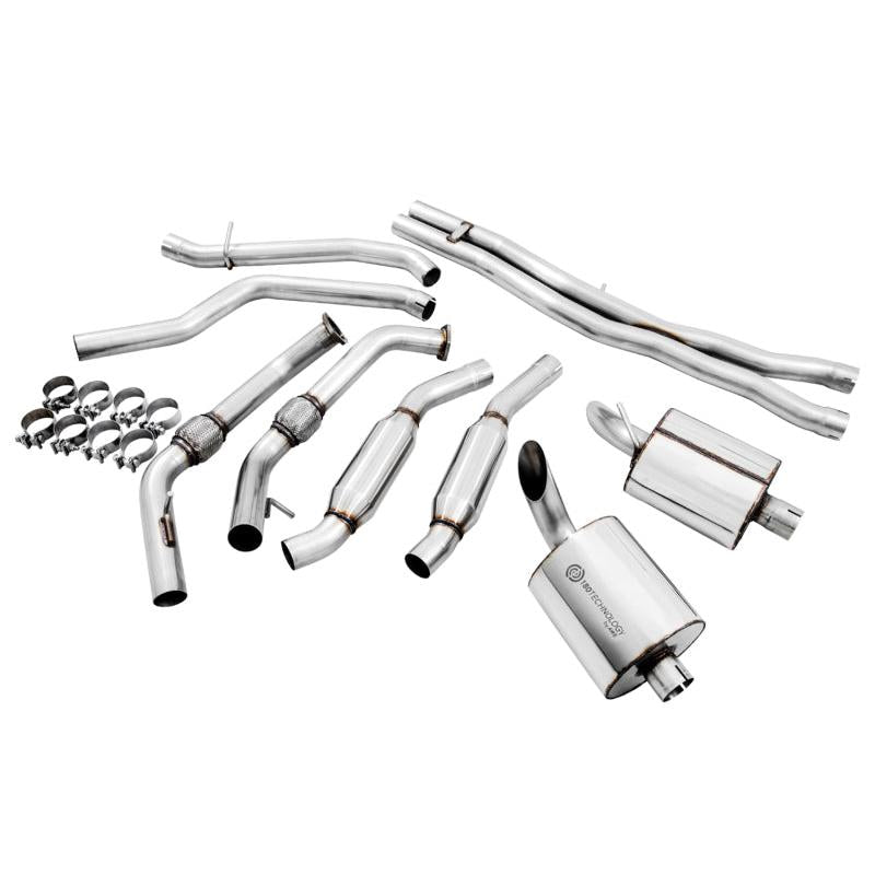 AWE Tuning Audi B9 SQ5 Resonated Touring Edition Cat-Back Exhaust - No Tips (Turn Downs)-SR1 Performance