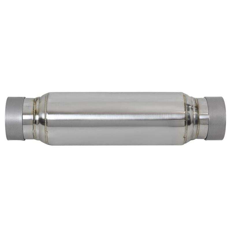 aFe MACH Force-Xp 409 SS Resonator 3in. Inlet/Outlet / 4in. Diameter / 12in. Body / 16in. Length-SR1 Performance