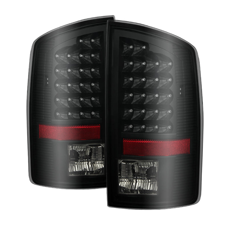 Xtune Dodge Ram 07-08 1500 / Ram 07-09 2500/3500 LED Tail Lights Black Smoke ALT-JH-DR07-LED-BKSM-SR1 Performance