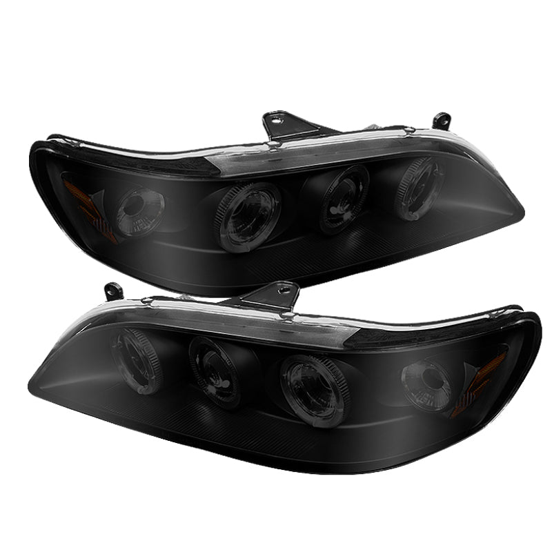 Spyder Honda Accord 98-02 1PC Projector Headlights LED Halo Amber Reflctr Blk PRO-YD-HA98-AM-BK-SR1 Performance
