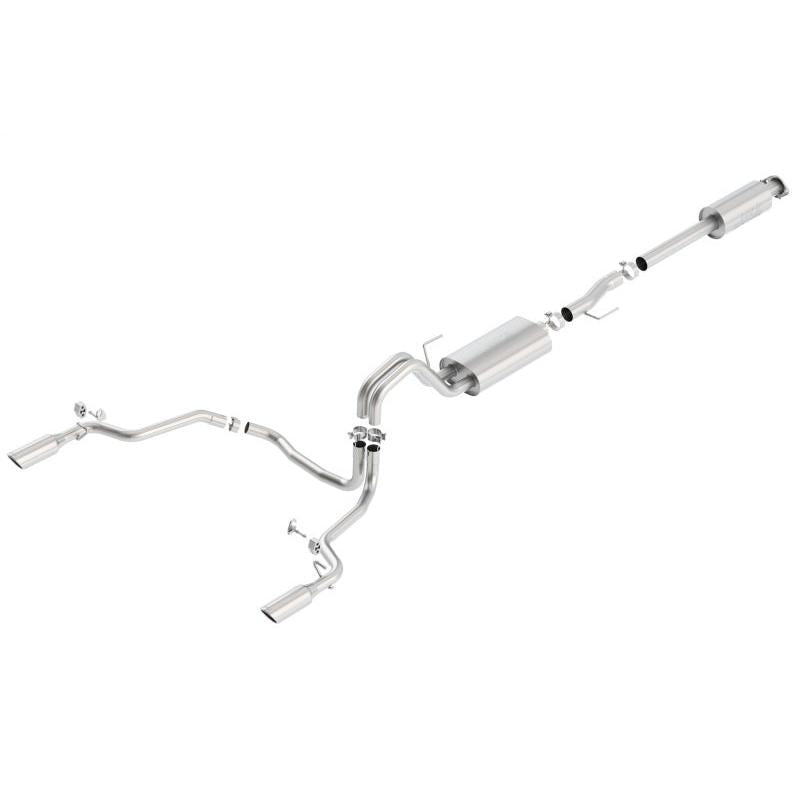 Borla 15-16 Ford F-150 3.5L EcoBoost Ext. Cab Std. Bed Catback Exhaust S-Type Single Split Rear Exit-SR1 Performance
