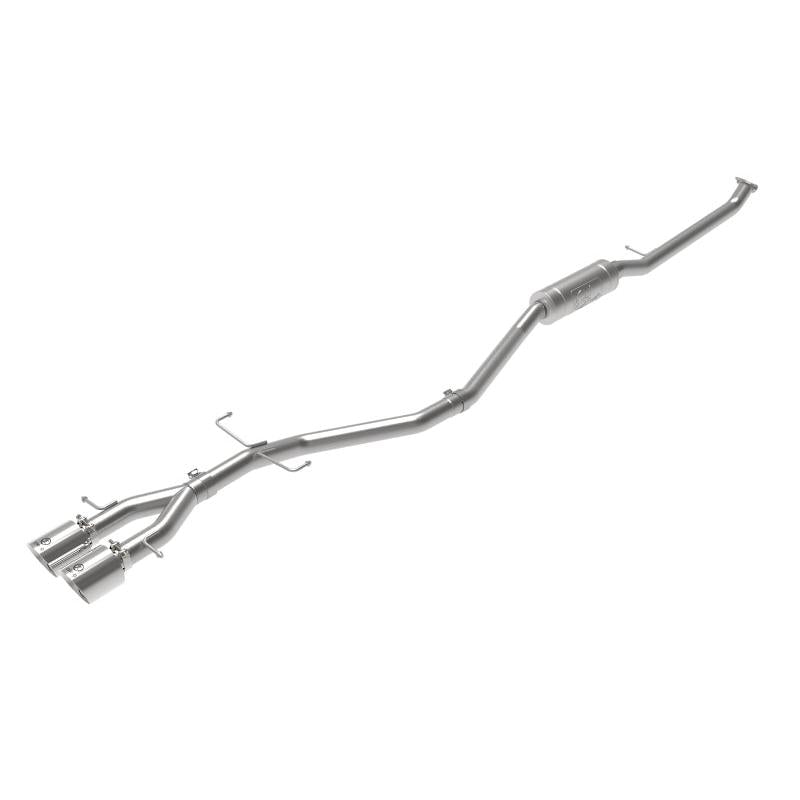 aFe Takeda 2.5in 304SS Cat-Back Exhaust System 17-20 Honda Civic SI Coupe L4-1.5L (t) - Polished Tip-SR1 Performance