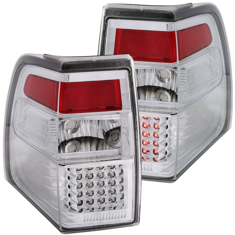 ANZO 2007-2014 Ford Expedition LED Taillights Chrome-SR1 Performance
