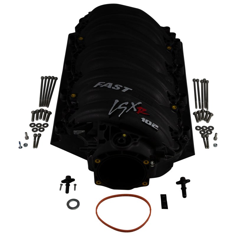 FAST LSXR Manifold 102MM Rect Port - Black-SR1 Performance