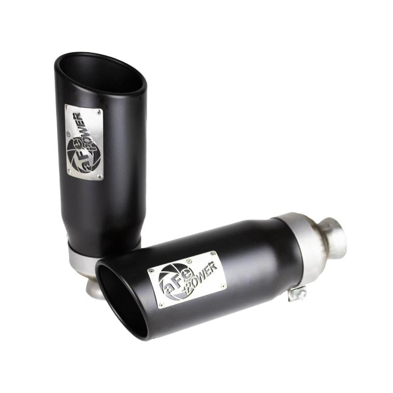 aFe MACH Force-XP 4-1/2in Steel OE Replacement Exhaust Tips - 2021+ Dodge Ram (5.7L V8) - Black-SR1 Performance