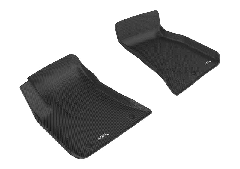 3D MAXpider 2011-2014 Dodge Challenger Kagu 1st Row Floormat - Black-SR1 Performance