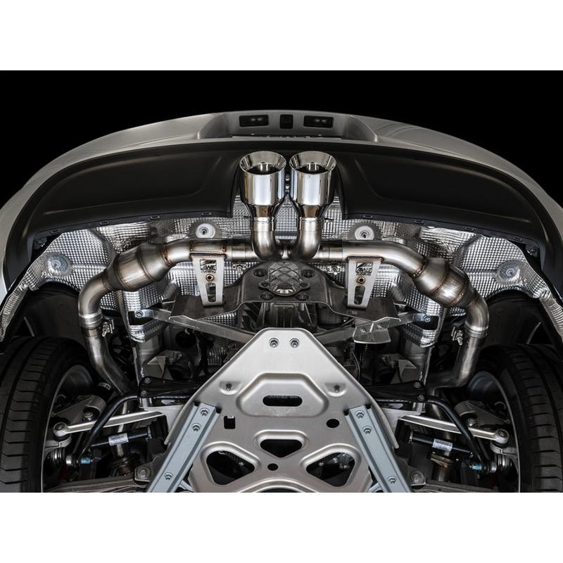 AWE Tuning Porsche 718 Boxster / Cayman Touring Edition Exhaust - Chrome Silver Tips-SR1 Performance