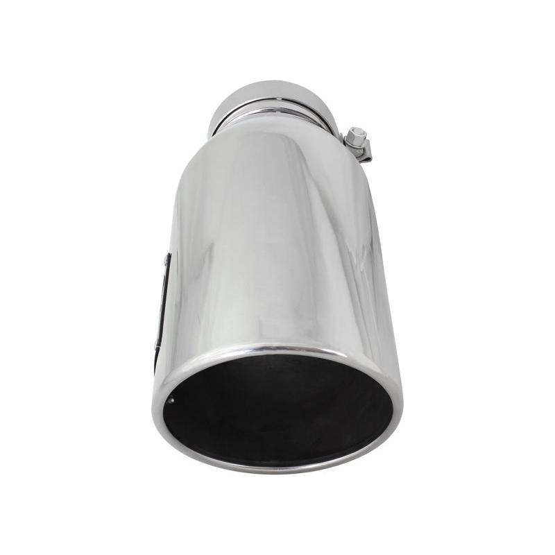 aFe MACH Force-XP 304 SS Single Wall Polished Exhaust Tip Pair 4in Inlet x 6in Outlet x 15in L-SR1 Performance