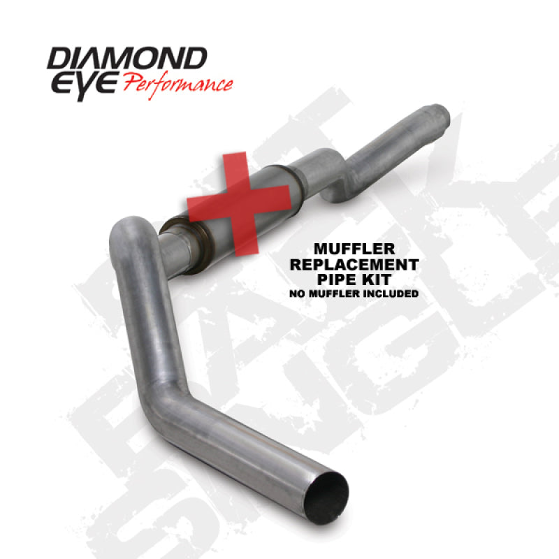 Diamond Eye KIT 5in CB MFLR RPLCMENT PIPE SGL AL: 2006-2007.5 CHEVY 6.6L 2500/3500-SR1 Performance