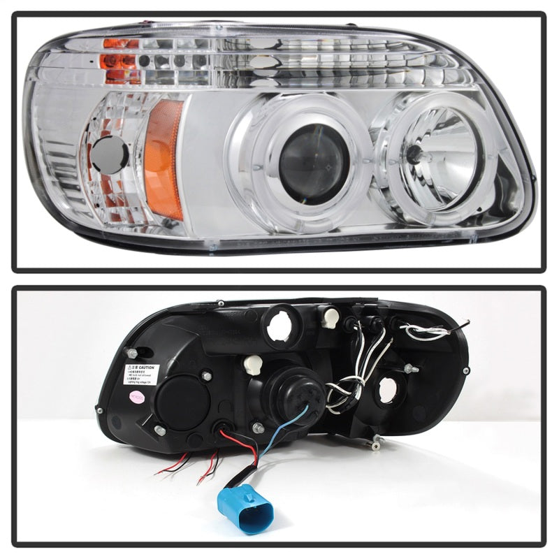 Spyder Ford Explorer 95-01 1PC Projector Headlights LED Halo Chrm PRO-YD-FEXP95-HL-1PC-C-SR1 Performance