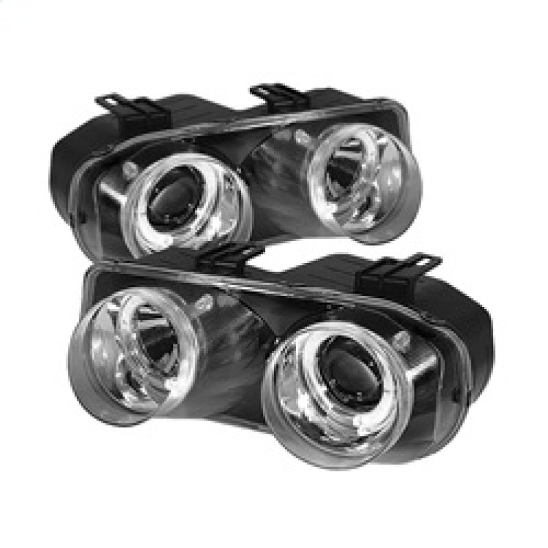 Spyder Acura Integra 94-97 Projector Headlights LED Halo -Chrome High H1 Low 9006 PRO-YD-AI94-HL-C-SR1 Performance