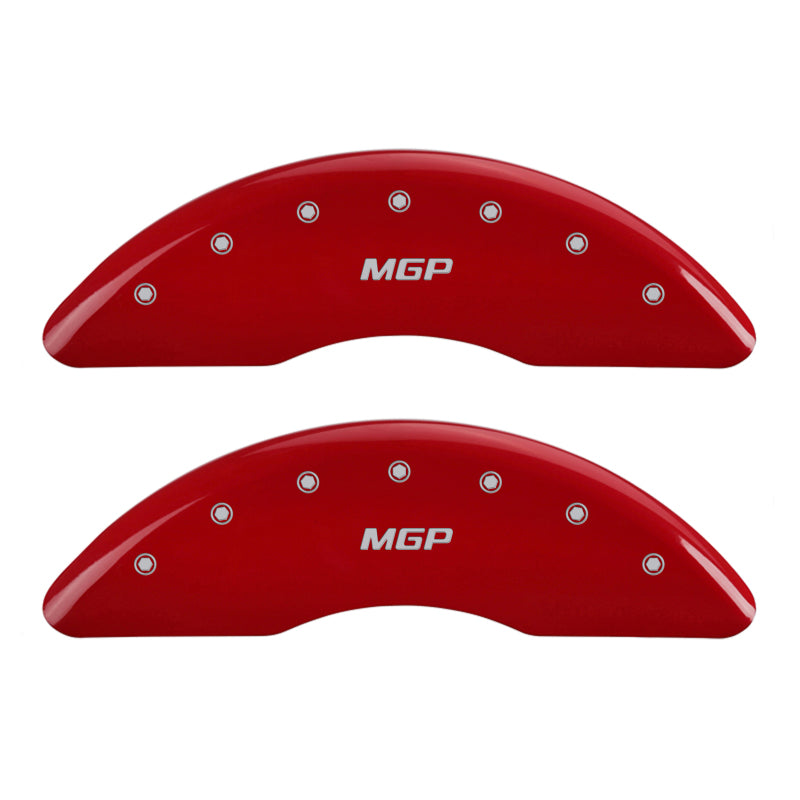 MGP 17-18 Jaguar F-Pace 4 Caliper Covers Engraved Front & Rear MGP Red Finish/Silver Characters-SR1 Performance