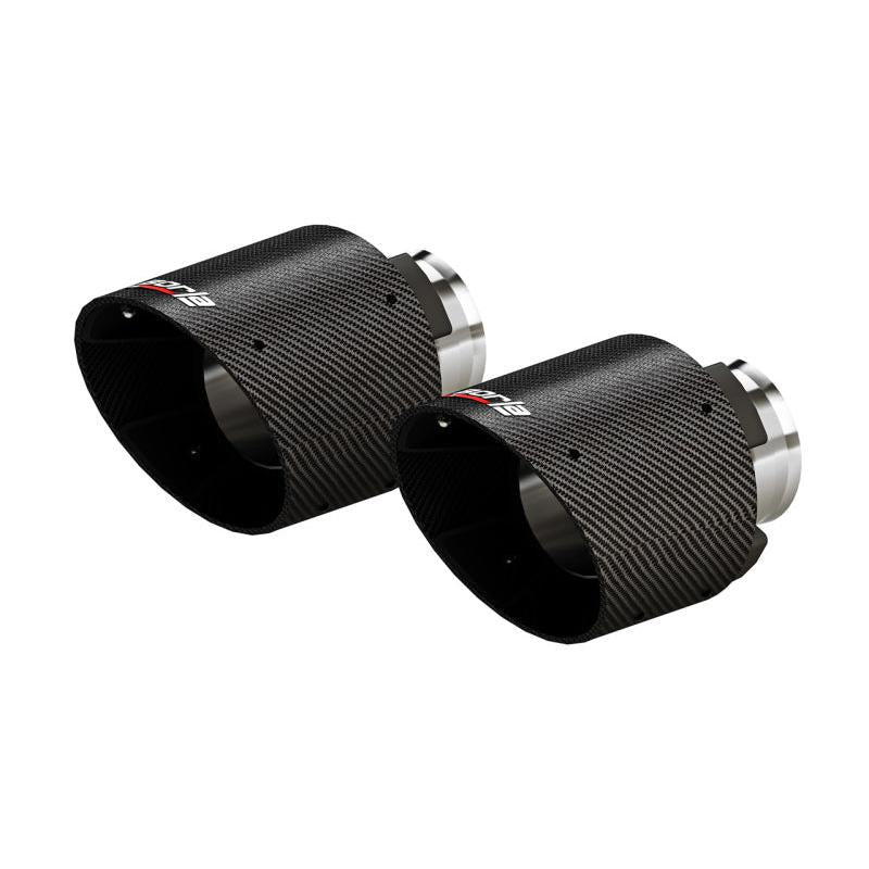 Borla 15-24 Dodge Charger V8 / 2023 Chrysler 300C T-304 SS Tips 5in Outlet - Carbon / Black Anodized-SR1 Performance