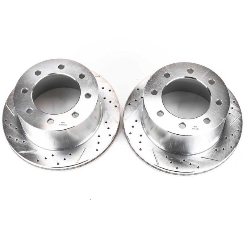 Power Stop 03-08 Chevrolet Express 3500 Rear Evolution Drilled & Slotted Rotors - Pair-SR1 Performance