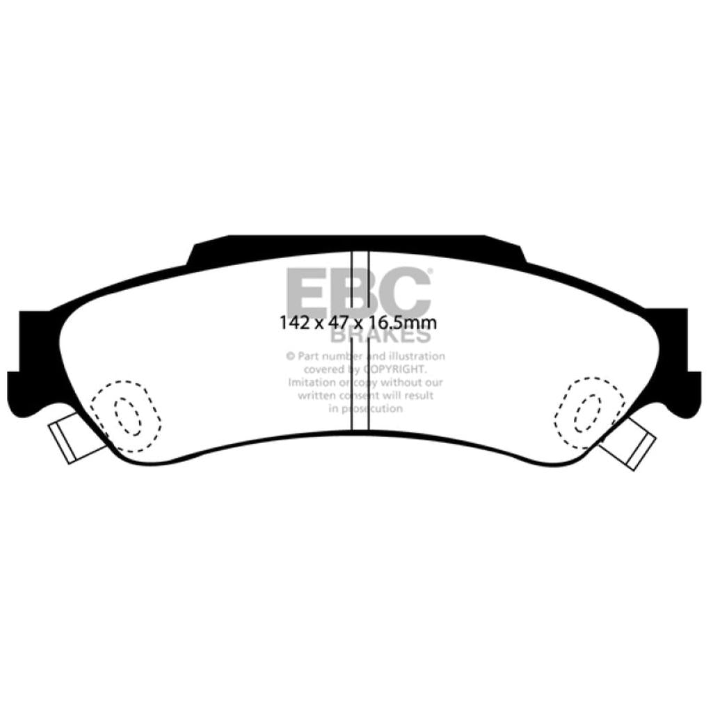 EBC Greenstuff 98-05 Chevrolet Blazer Rear Brake Pads – Heavy Duty 4x4 Performance