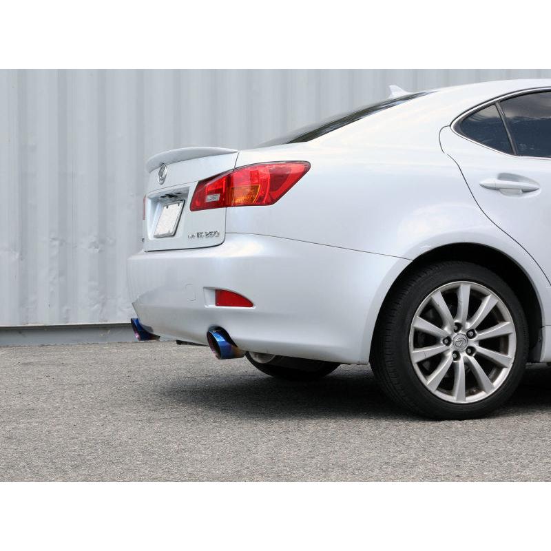 aFe POWER Takeda 06-13 Lexus IS250/IS350 SS Axle-Back Exhaust w/ Blue Flame Tips-SR1 Performance