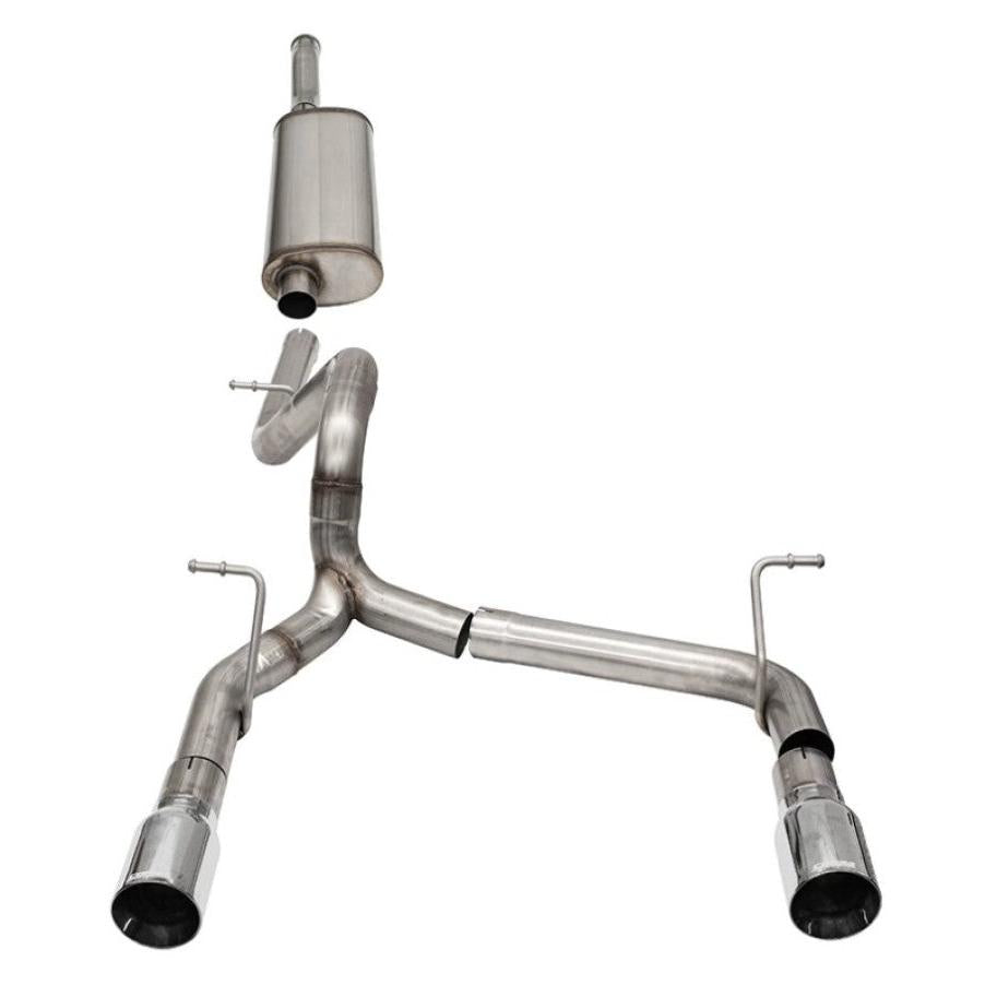 Corsa 2018-2024 Jeep Wrangler JLU 3.6L 2.75in Sport Cat-Back Exhaust w/ 4in Tips-SR1 Performance