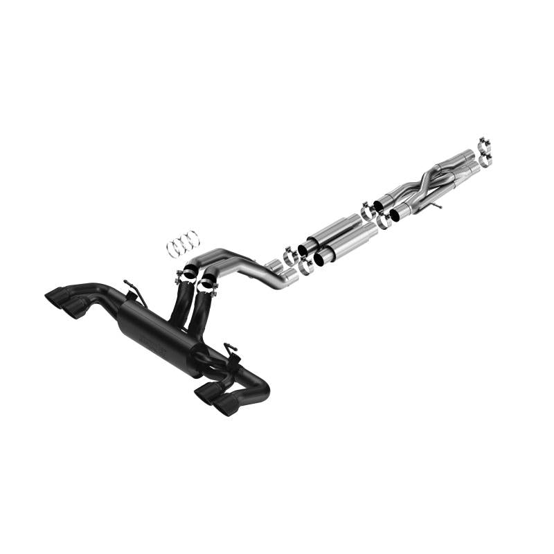 Borla 21-22 Jeep Wrangler Rubicon 392 6.4L V8 AT 4WD 4DR ATAK Cat-Back Exhaust - Coated Black-SR1 Performance