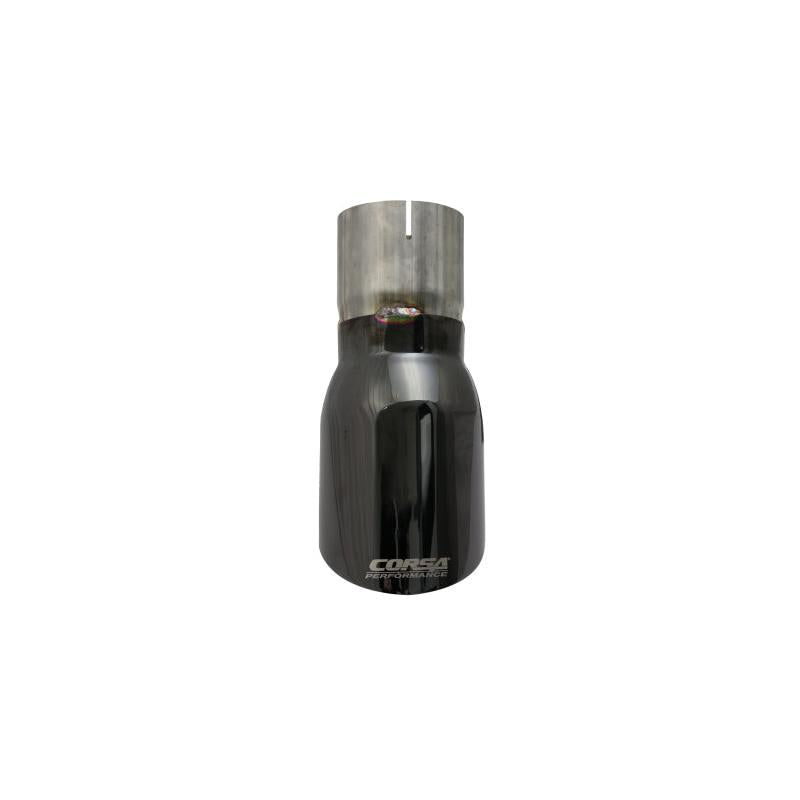 Corsa Single Universal 3.0in Inlet / 4.0in Outlet Black PVD Pro-Series Tip Kit-SR1 Performance
