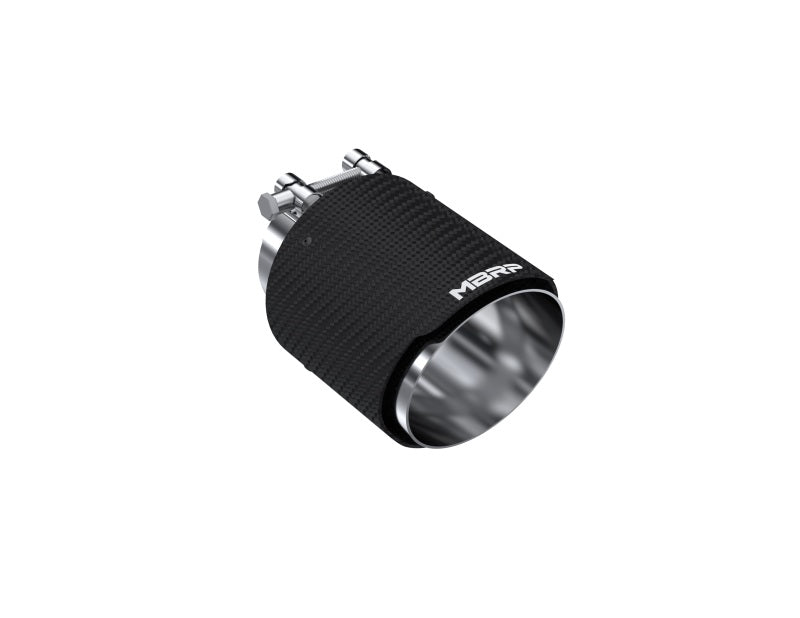 MBRP 3in ID / Dual 4in OD Out Staggered L 9.37in / R 9.87in Single Wall T304 SS Univ Exhaust Tip-SR1 Performance