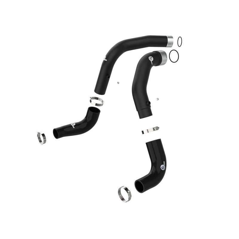 aFe BladeRunner Black 3in Intercooler Hot & Cold Side Pipe Kit 20-21 Jeep Wrangler V6-3.0L (td)-SR1 Performance