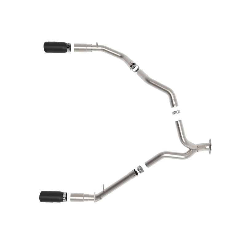 aFe Large Bore-HD 3 IN 409 Stainless Steel DPF-Back Exhaust System w/Black Tip RAM 1500 20-21 V6-3.0-SR1 Performance