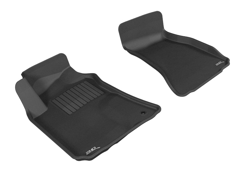 3D MAXpider 2008-2010 Dodge Challenger Kagu 1st Row Floormat - Black-SR1 Performance