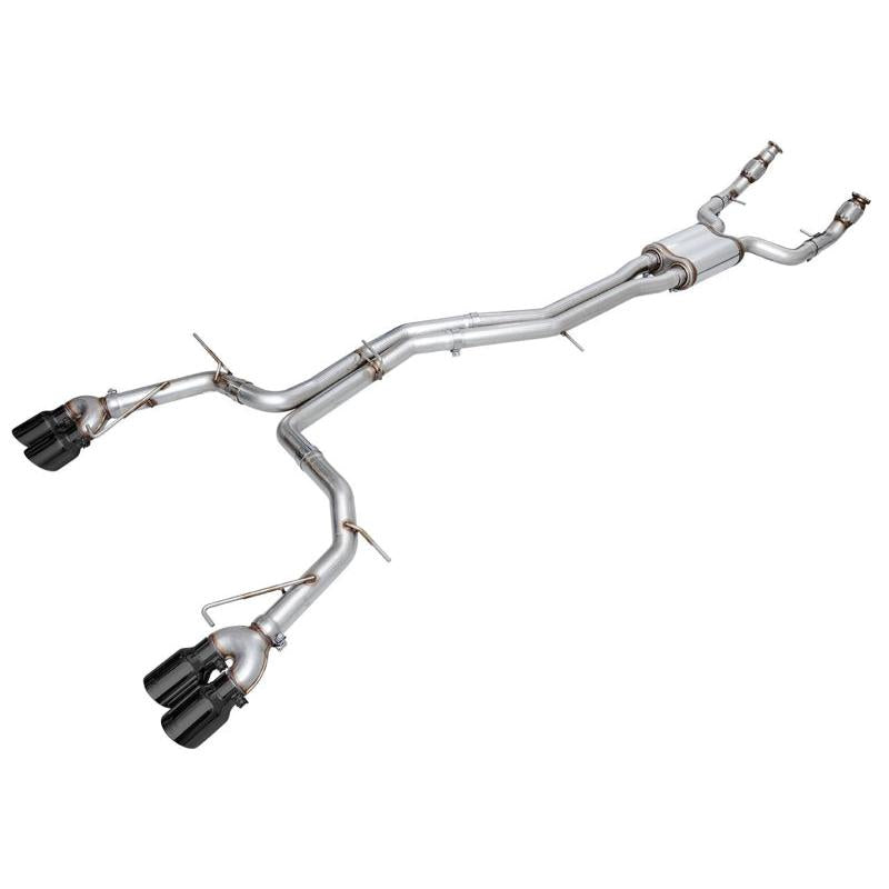 AWE Tuning 19-23 Audi C8 S6/S7 2.9T V6 AWD Track Edition Exhaust - Diamond Black Tips-SR1 Performance