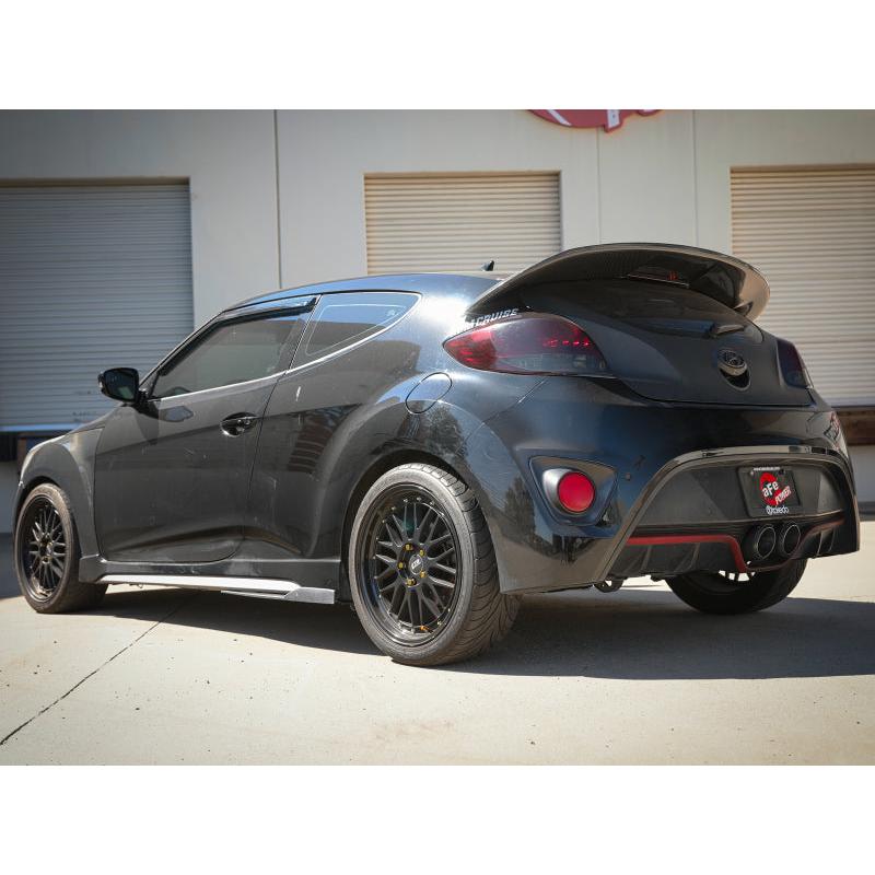 aFe Takeda 2-1/2in to 3in SS-304 Cat-Back Exhaust w/ C/F Tips 13-17 Hyundai Veloster L4-1.6L-SR1 Performance
