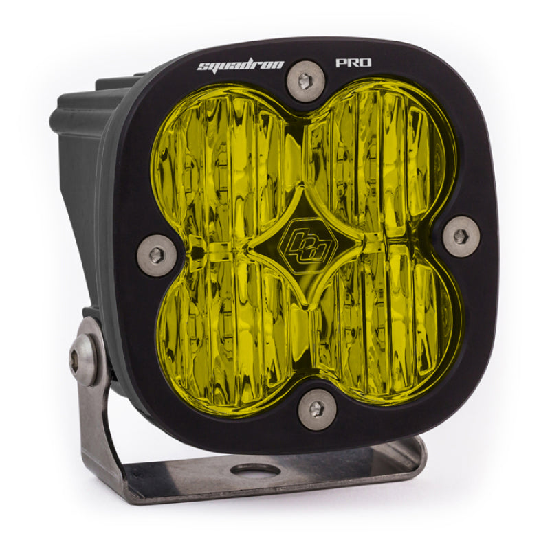 Baja Designs Squadron Pro Black Wide Cornering Pattern LED Light Pod - Amber-SR1 Performance