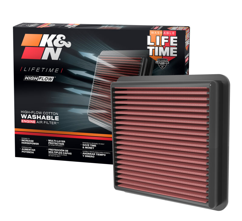 K&N 21-22 Hyundai Elantra 2500 1.6L/2.0L L4 Replacement Air Filter-SR1 Performance